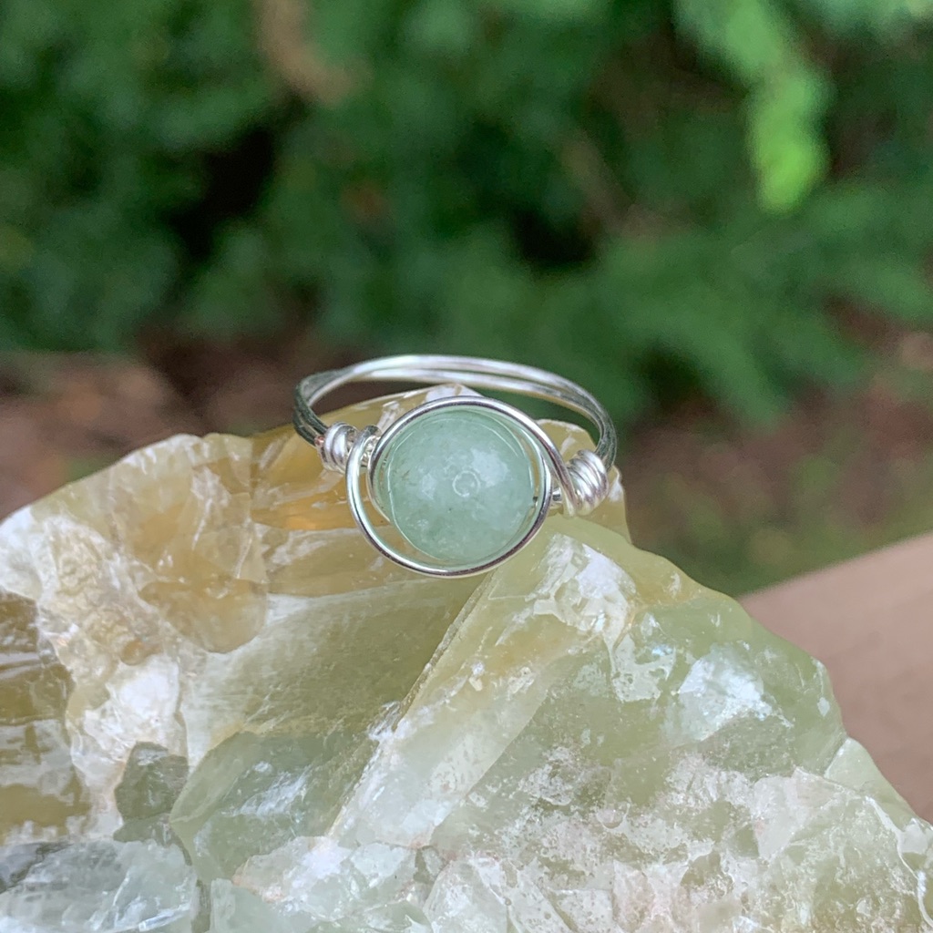 Silver Fluorite Ring